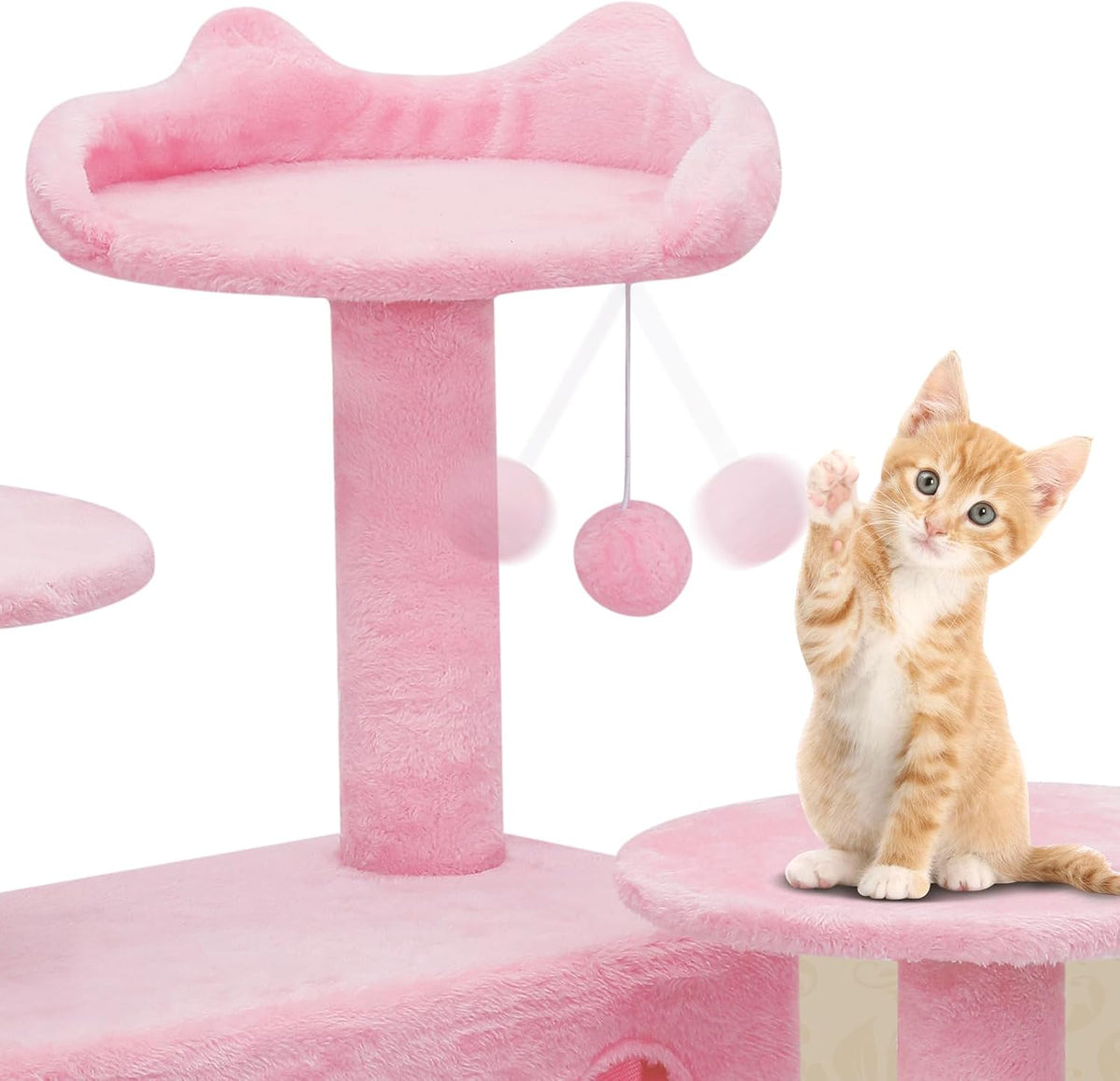 77-Inch Multi-Level Cat Tree Tower with Condos